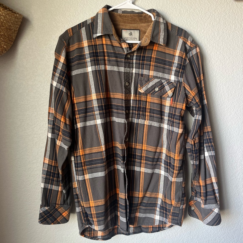 Legendary Whitetails Buck Camp Flannel Button Down Shirt
